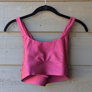 NWOT All Access Shuffle Long Line Bra Size Small Burgundy Red Yoga Pilates Barre